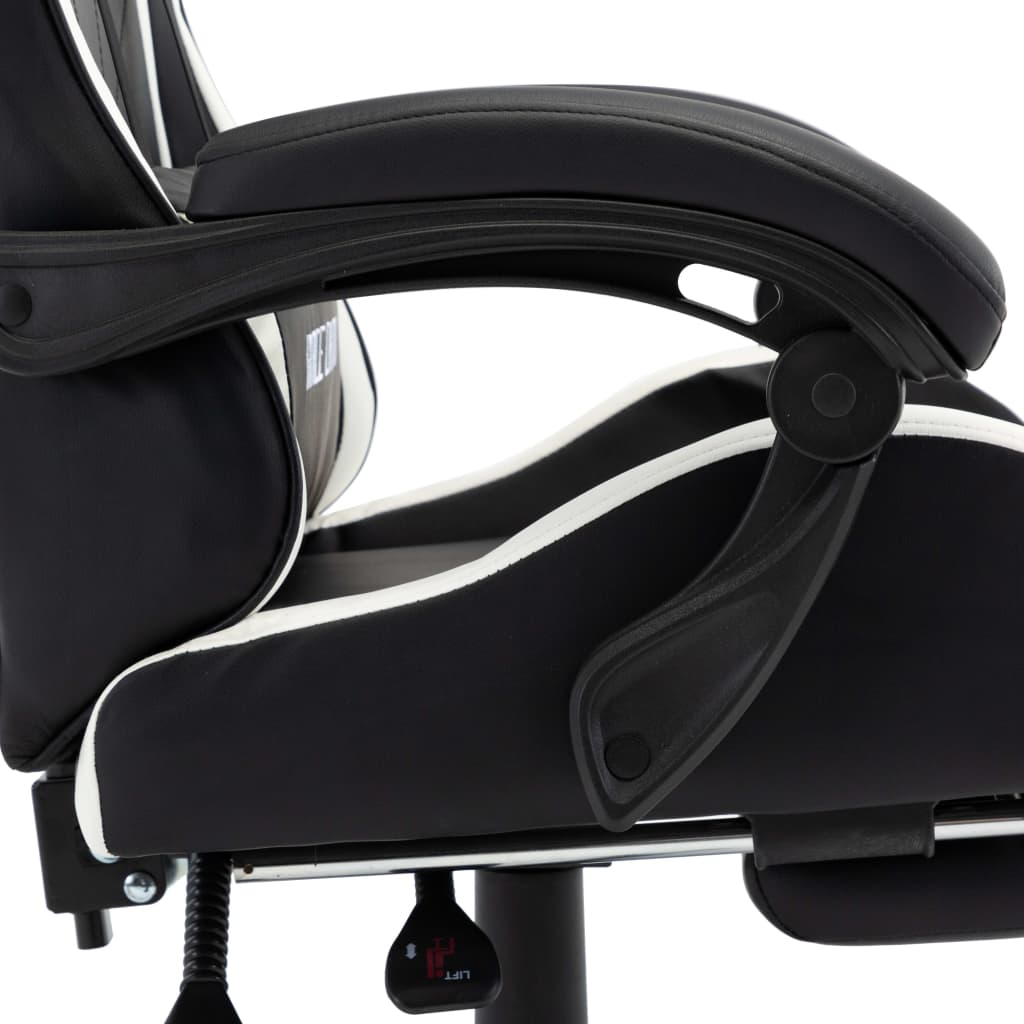 Silla Gaming Con Reposapiés Cuero Sintético