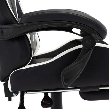 Silla Gaming Con Reposapiés Cuero Sintético