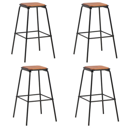 Taburetes De Cocina 6 Unidades Acero