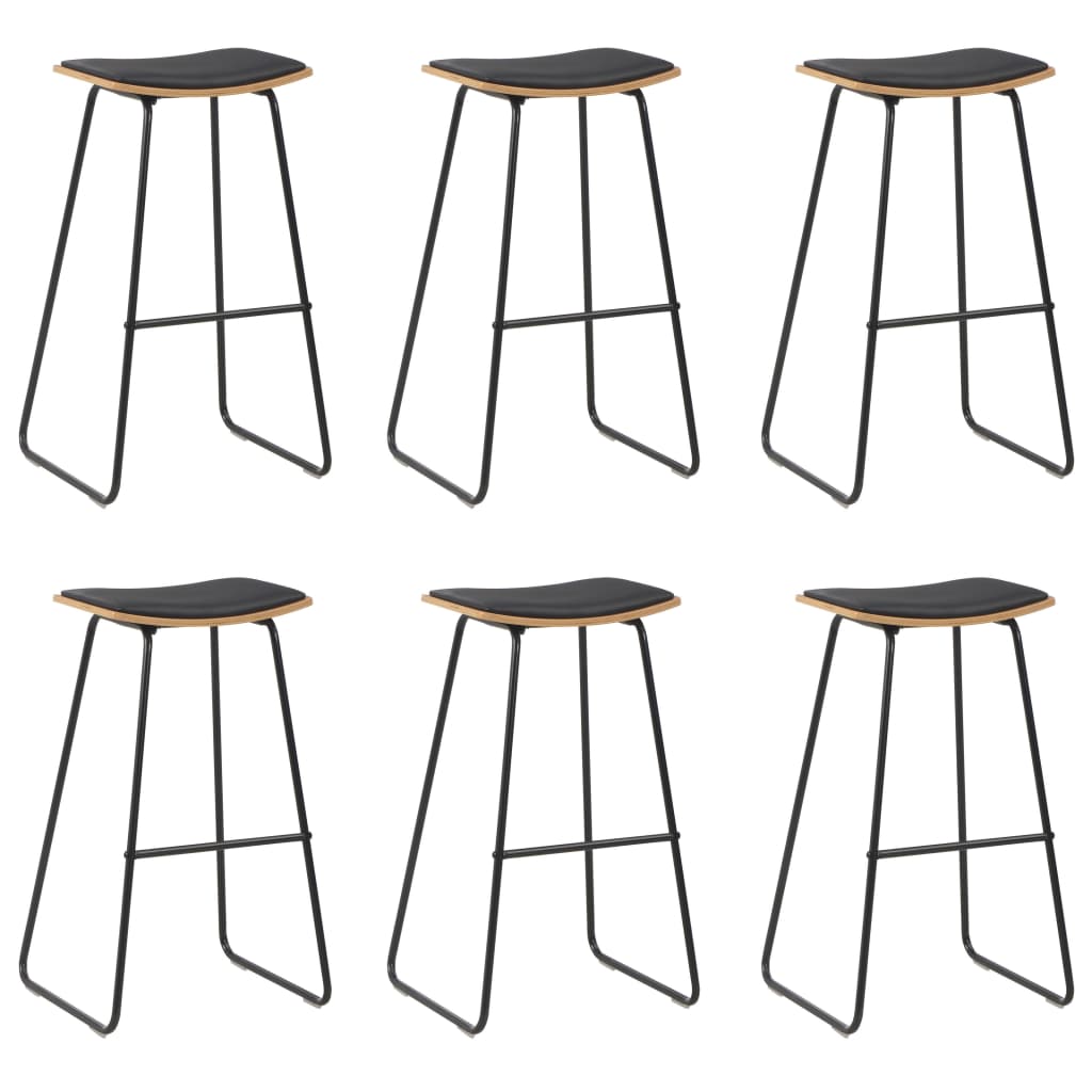 Taburetes De Cocina 6 Unidades Acero