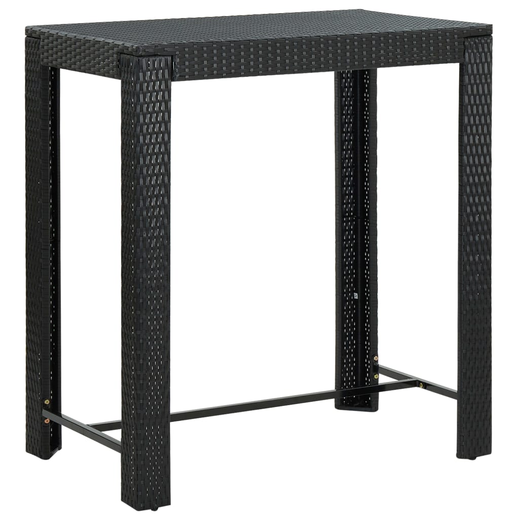 Mesa Alta Para Jardín Ratán Sintético 100X60,5X110,5 Cm