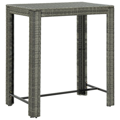 Mesa Alta Para Jardín Ratán Sintético 100X60,5X110,5 Cm