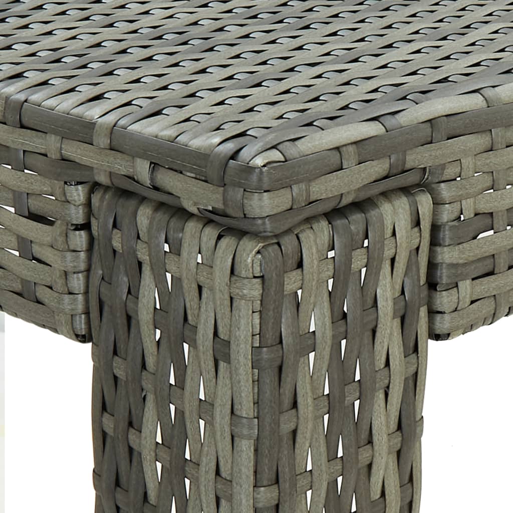 Mesa Alta Para Jardín Ratán Sintético 100X60,5X110,5 Cm