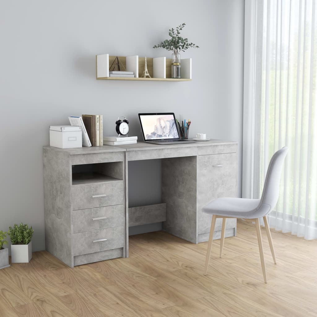 Escritorio Madera De Ingeniería 140 X 50 X 76 Cm