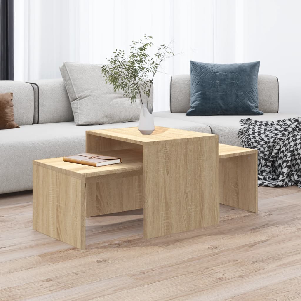 Mesa De Centro Madera De Ingeniería 100X48X40 Cm