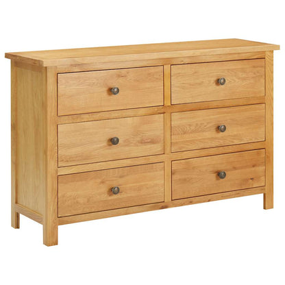 Cajonera De Madera De Roble Macizo 105X33,5X73 Cm