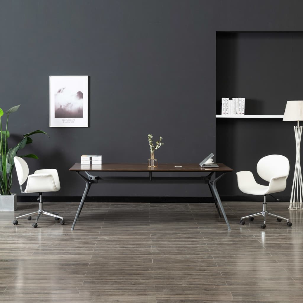 Silla De Oficina Giratoria De Tela Gris Taupe
