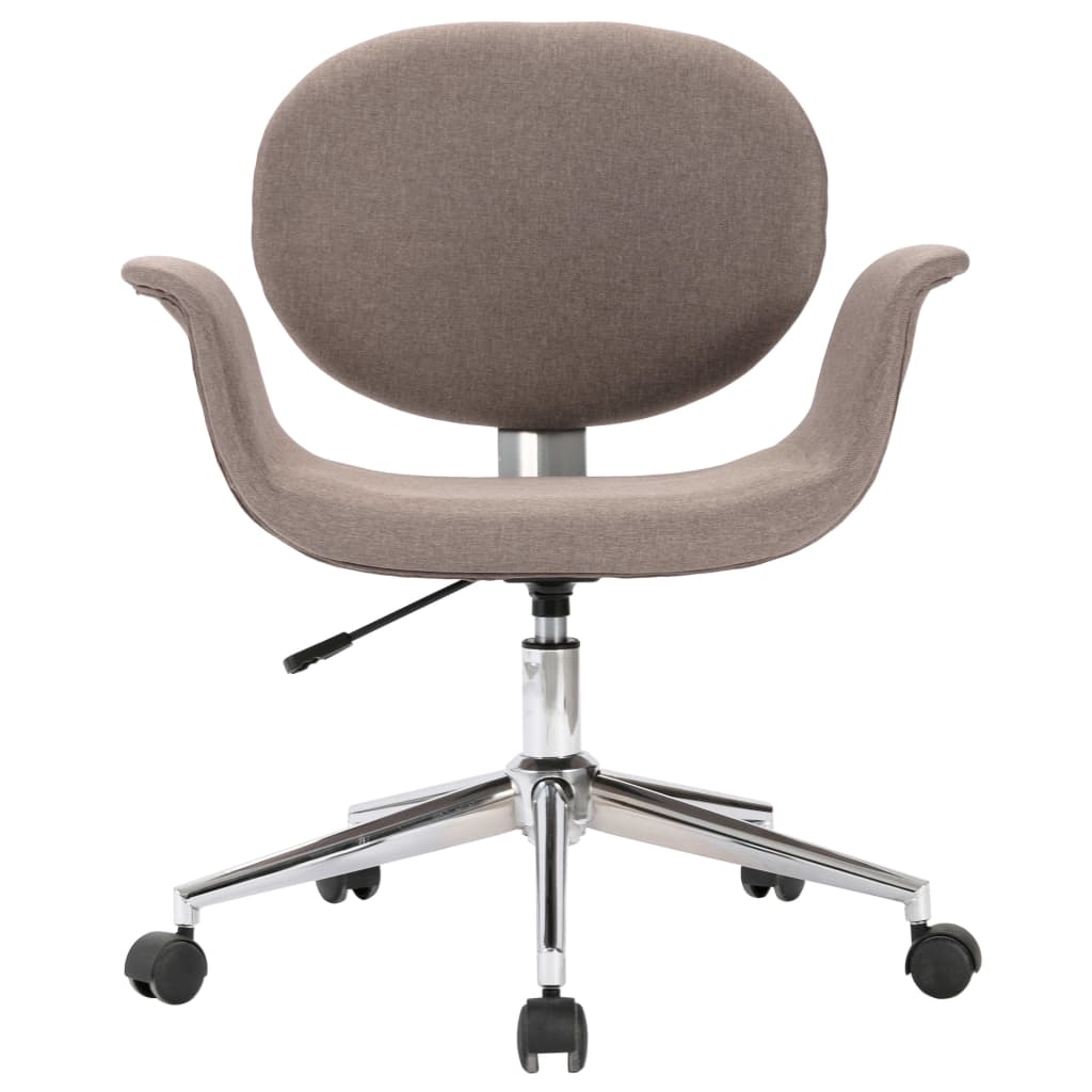 Silla De Oficina Giratoria De Tela Gris Taupe
