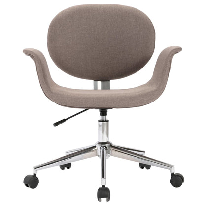 Silla De Oficina Giratoria De Tela Gris Taupe