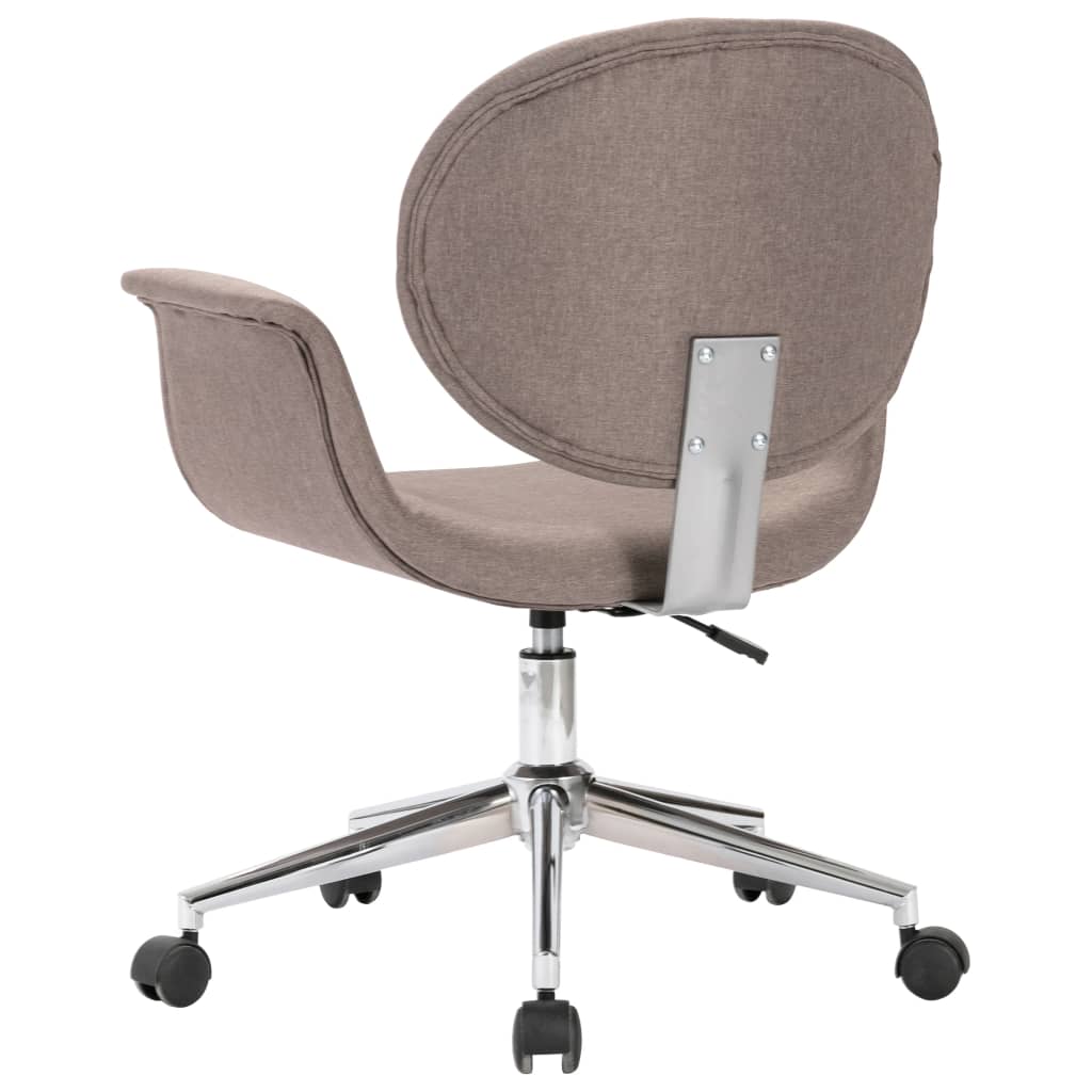 Silla De Oficina Giratoria De Tela Gris Taupe