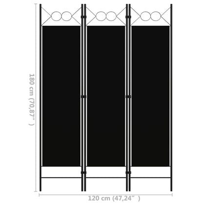 Biombo Divisor De 3 Paneles 120X180 Cm