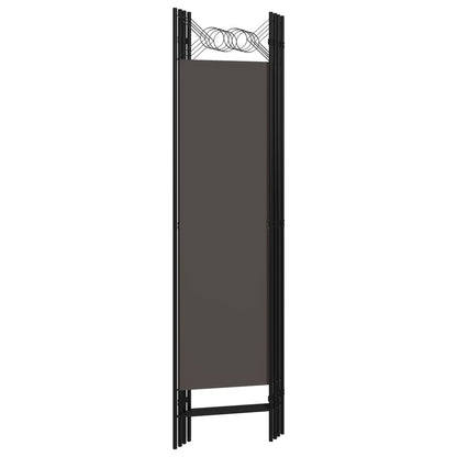 Biombo Divisor De 4 Paneles Gris 160X180 Cm