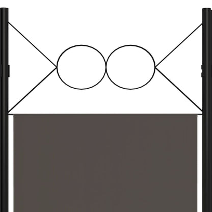 Biombo Divisor De 4 Paneles Gris 160X180 Cm