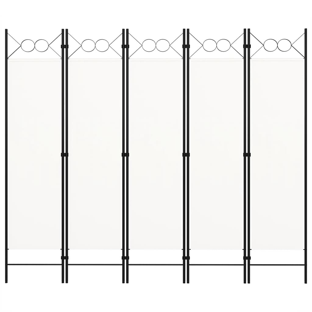 Biombo Divisor De 5 Paneles 200X180 Cm