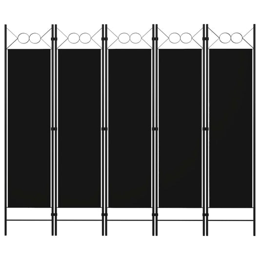 Biombo Divisor De 5 Paneles 200X180 Cm