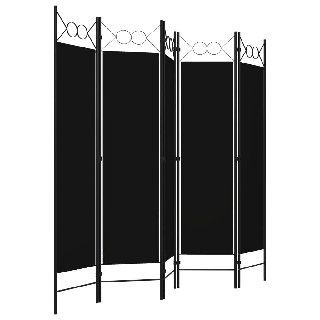 Biombo Divisor De 5 Paneles 200X180 Cm
