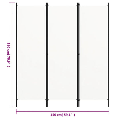Biombo Divisor De 3 Paneles 150X180 Cm