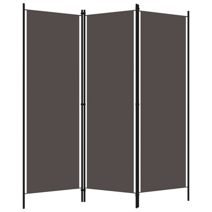 Biombo Divisor De 3 Paneles Gris 150X180 Cm