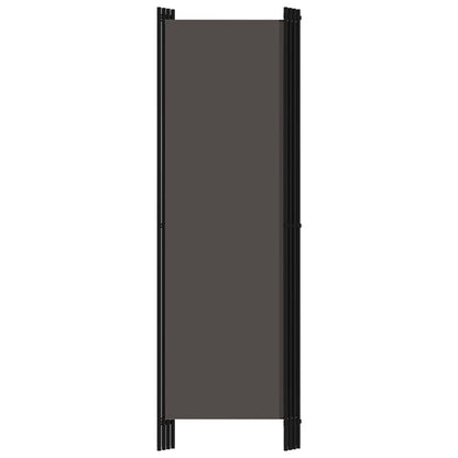 Biombo Divisor De 4 Paneles Gris 200X180 Cm