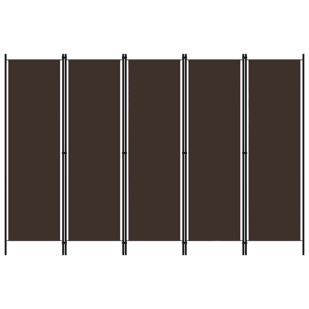 Biombo Divisor De 5 Paneles 250X180 Cm
