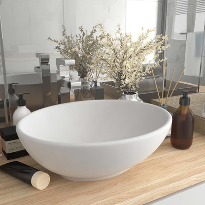 Lavabo De Lujo Ovalado Cerámica 40X33 Cm