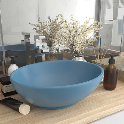 Lavabo De Lujo Ovalado Cerámica 40X33 Cm