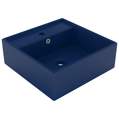 Lavabo Lujoso Cuadrado Rebosadero Cerámica 41X41 Cm