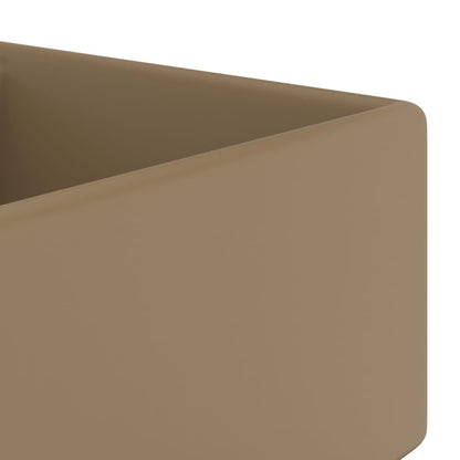 Lavabo Lujoso Cuadrado Rebosadero Cerámica 41X41 Cm