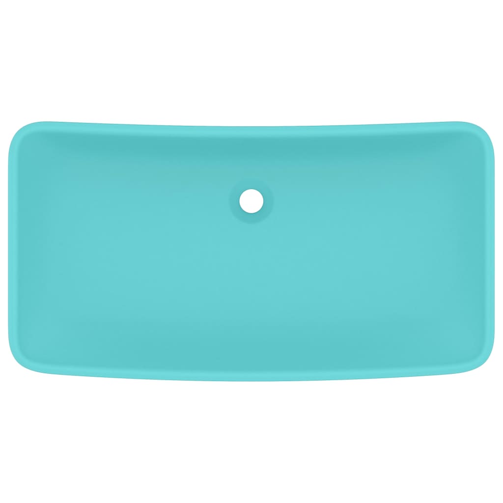 Lavabo Rectangular De Lujo Cerámica 71X38 Cm