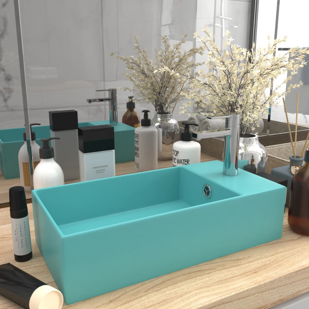 Lavabo Con Rebosadero Cerámica