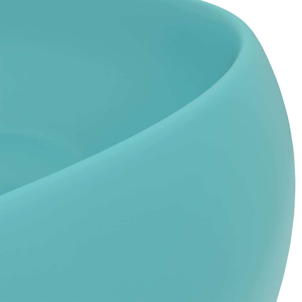 Lavabo De Lujo Redondo Cerámica 40X15 Cm
