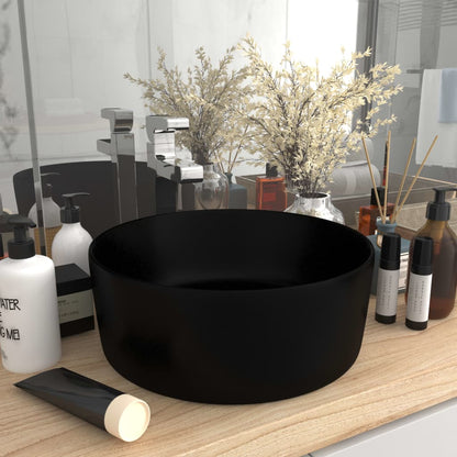 Lavabo De Lujo Redondo Cerámica 40X15 Cm