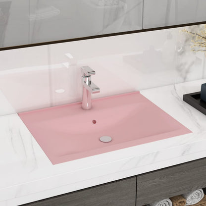 Lavabo De Lujo Con Grifo Cerámica 60X46 Cm Verde Claro