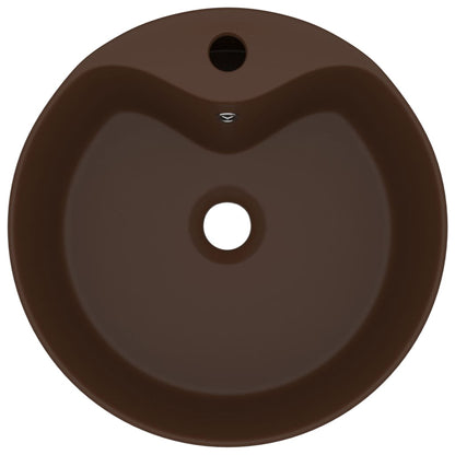 Lavabo Lujoso Y Rebosadero Cerámica 36X13 Cm