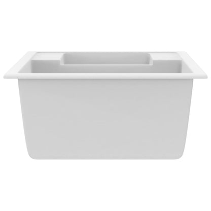 Fregadero De Cocina Doble Seno Con Rebosadero Granito