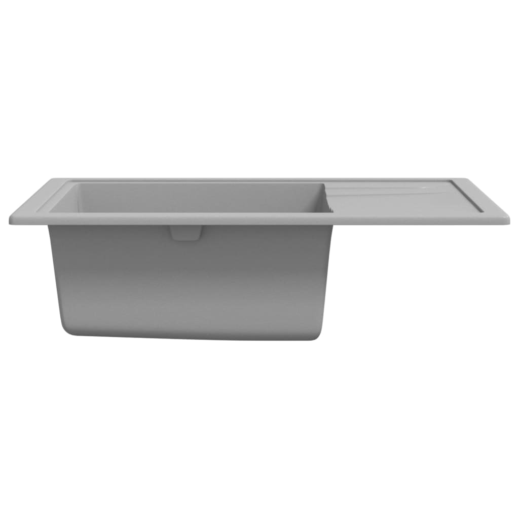 Fregadero De Cocina Con Rebosadero Ovalado Granito