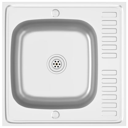 Fregadero De Cocina Con Escurridor Acero Inox