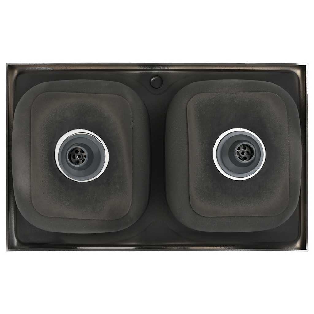 Fregadero De Cocina Doble Seno Acero Inoxidable
