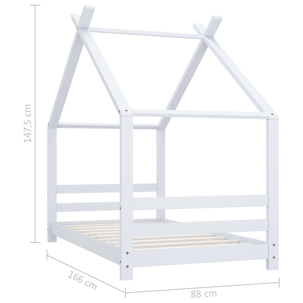 Estructura De Cama Infantil Madera Maciza Pino