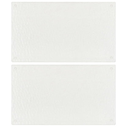 Tablas De Cortar 2 Uds Patrón De Piedra Natural Vidrio Templado