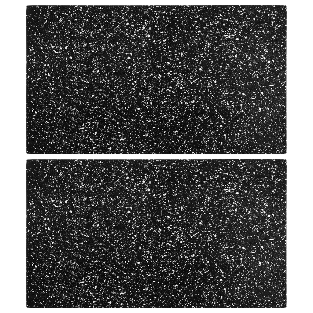 Tablas De Cortar 2 Uds Patrón De Piedra Natural Vidrio Templado