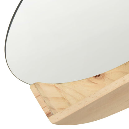Espejo De Pared De Madera Maciza De Pino 35 Cm