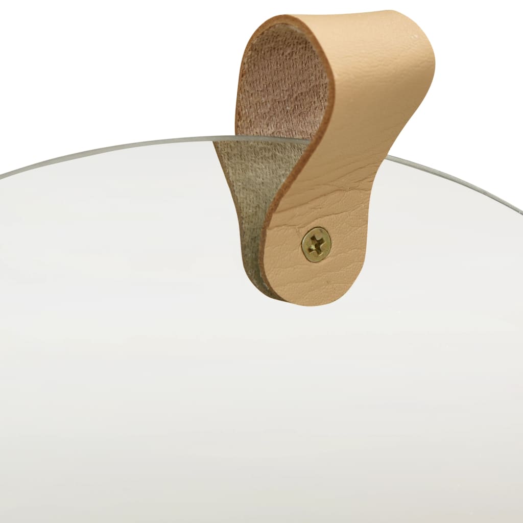 Espejo De Pared De Madera Maciza De Pino 35 Cm