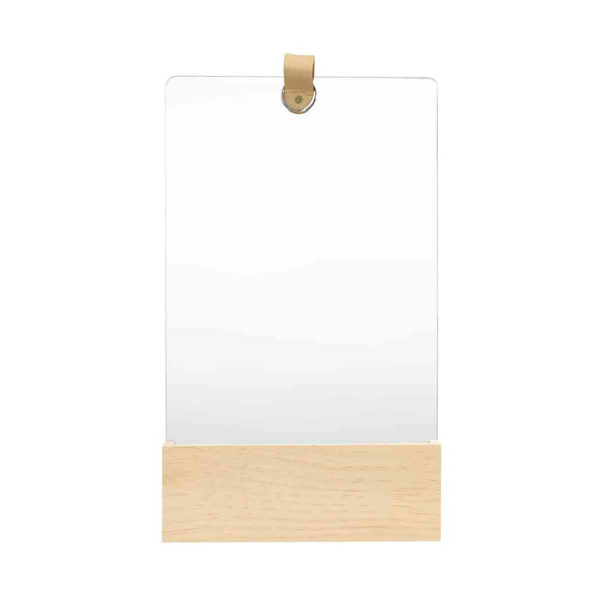 Espejo De Pared De Madera Maciza De Pino 35 Cm