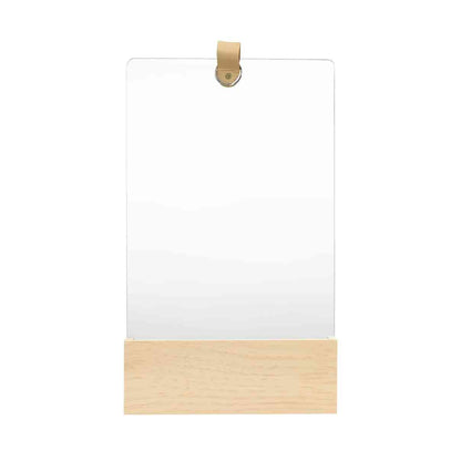 Espejo De Pared De Madera Maciza De Pino 35 Cm