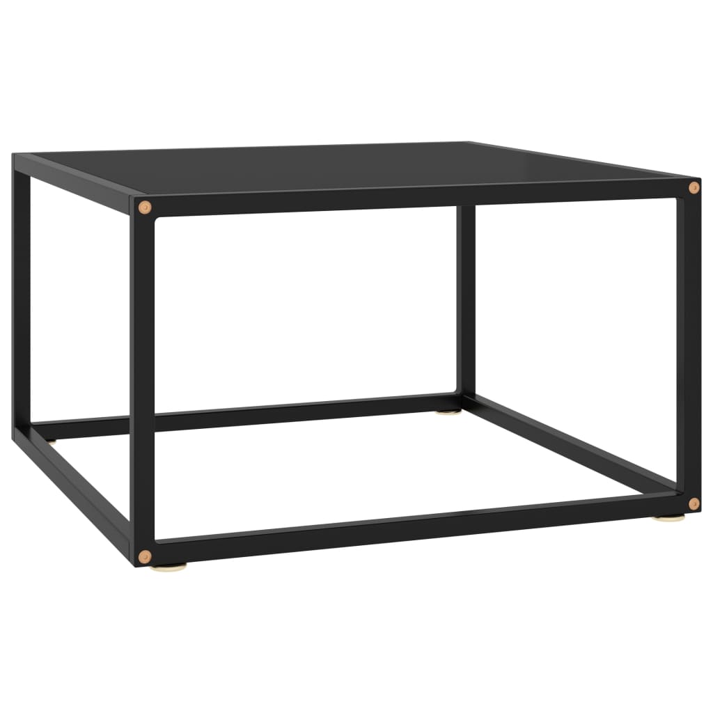 Mesa De Centro Negra Con Vidrio