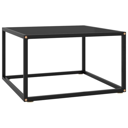 Mesa De Centro Negra Con Vidrio