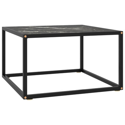 Mesa De Centro Negra Con Vidrio