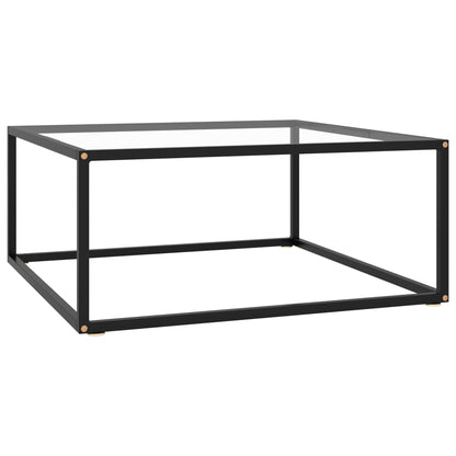 Mesa De Centro Negra Con Vidrio