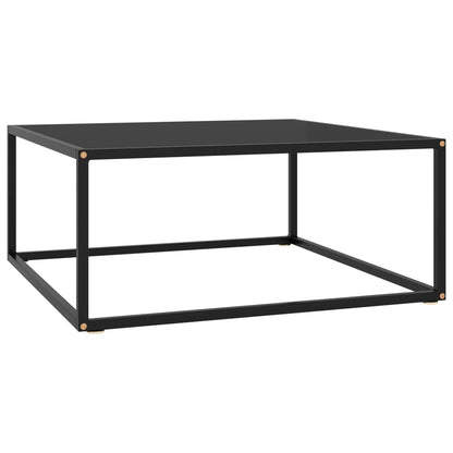 Mesa De Centro Negra Con Vidrio